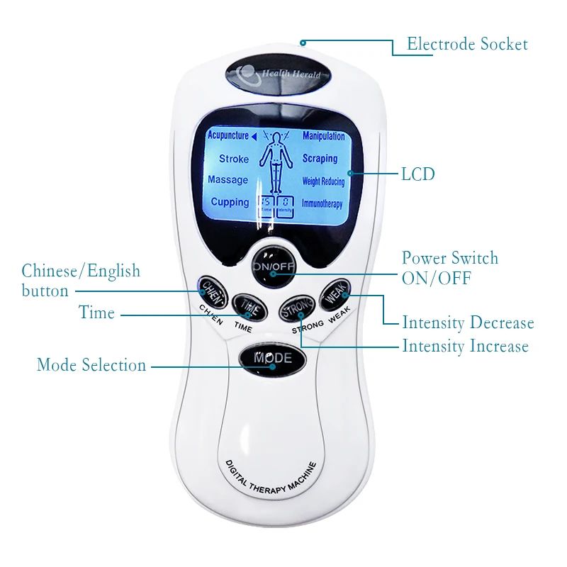 Advanced Pain Relief TENS EMS Muscle Stimulator & Electronic Pulse Massager