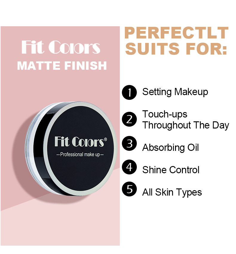 Concealer Smoothing Powder Waterproof, Sweat Resistant and Oil Resistant, Lightweight Setting Makeup Powder