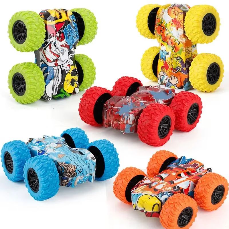 Double-Sided Inertia Off-Road Toy Car for Kids with Anti-Collision Design