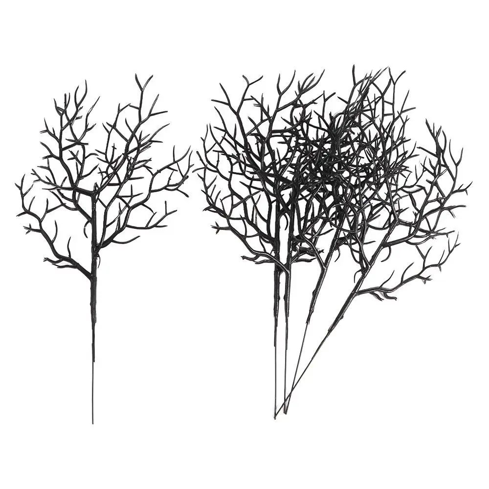 Black Halloween Artificial Dead Branch Decor Set