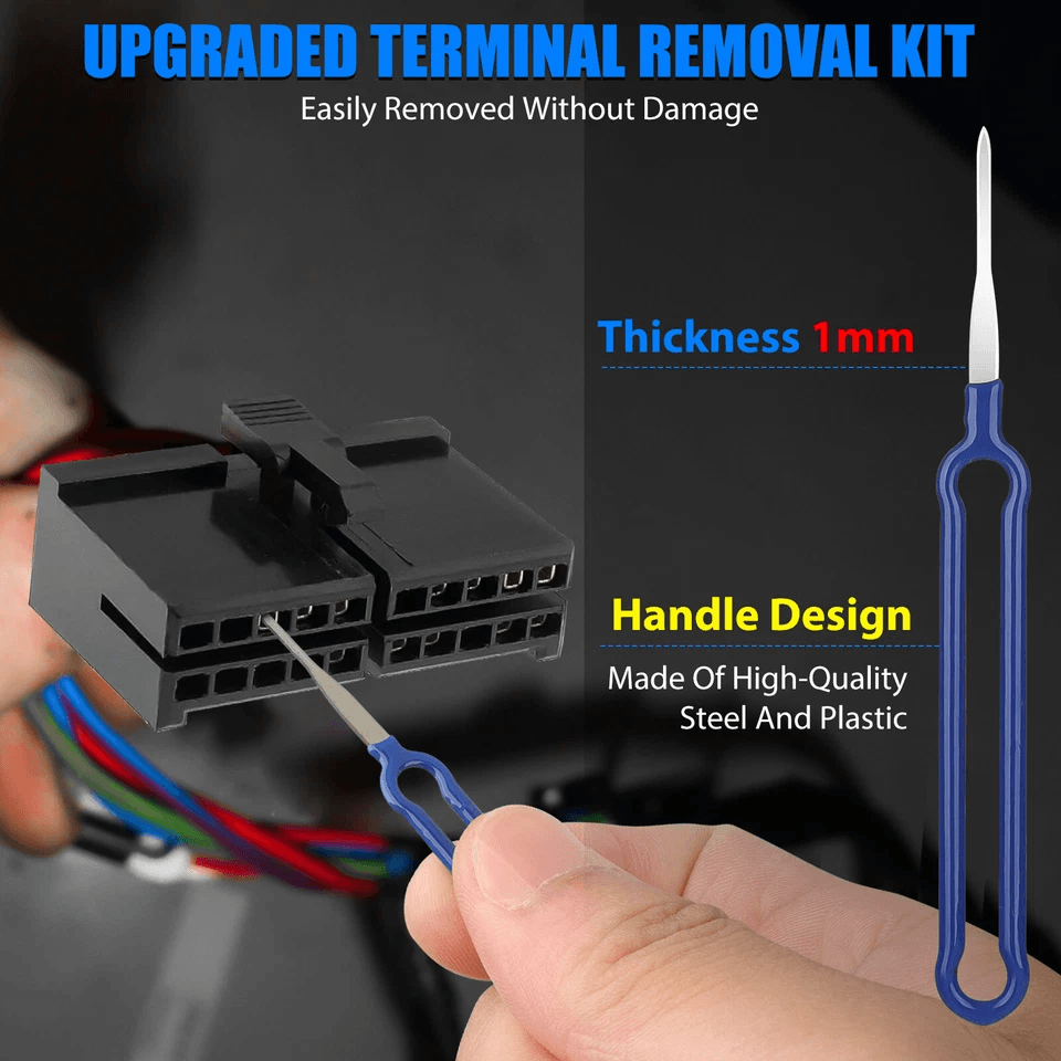 Electrical Wire Connector Terminal Pin Removal Ejector Tool Set for Auto Repair