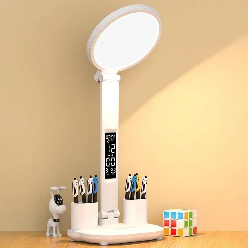 Rechargeable Multifunction Study Desk Lamp with Fan