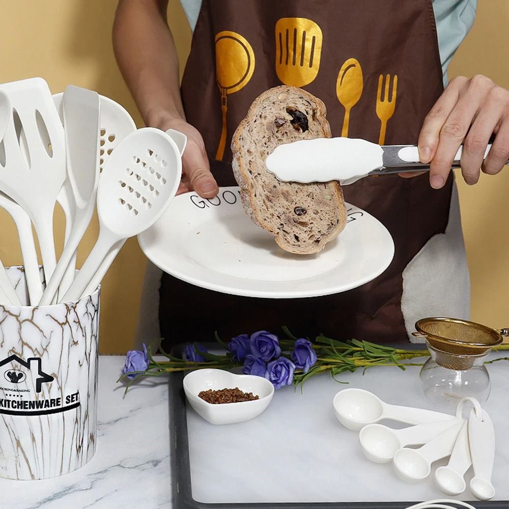 18-Piece Professional Silicone Kitchenware Set – Heat-Resistant Non-Stick Cookware