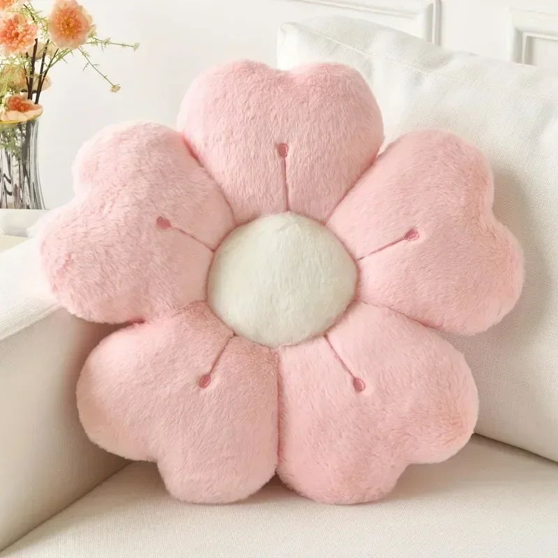Daisy Seat Cushion Sunflower Pillow Flower Mat Plush Toy Mat Office Mat Christmas Gift