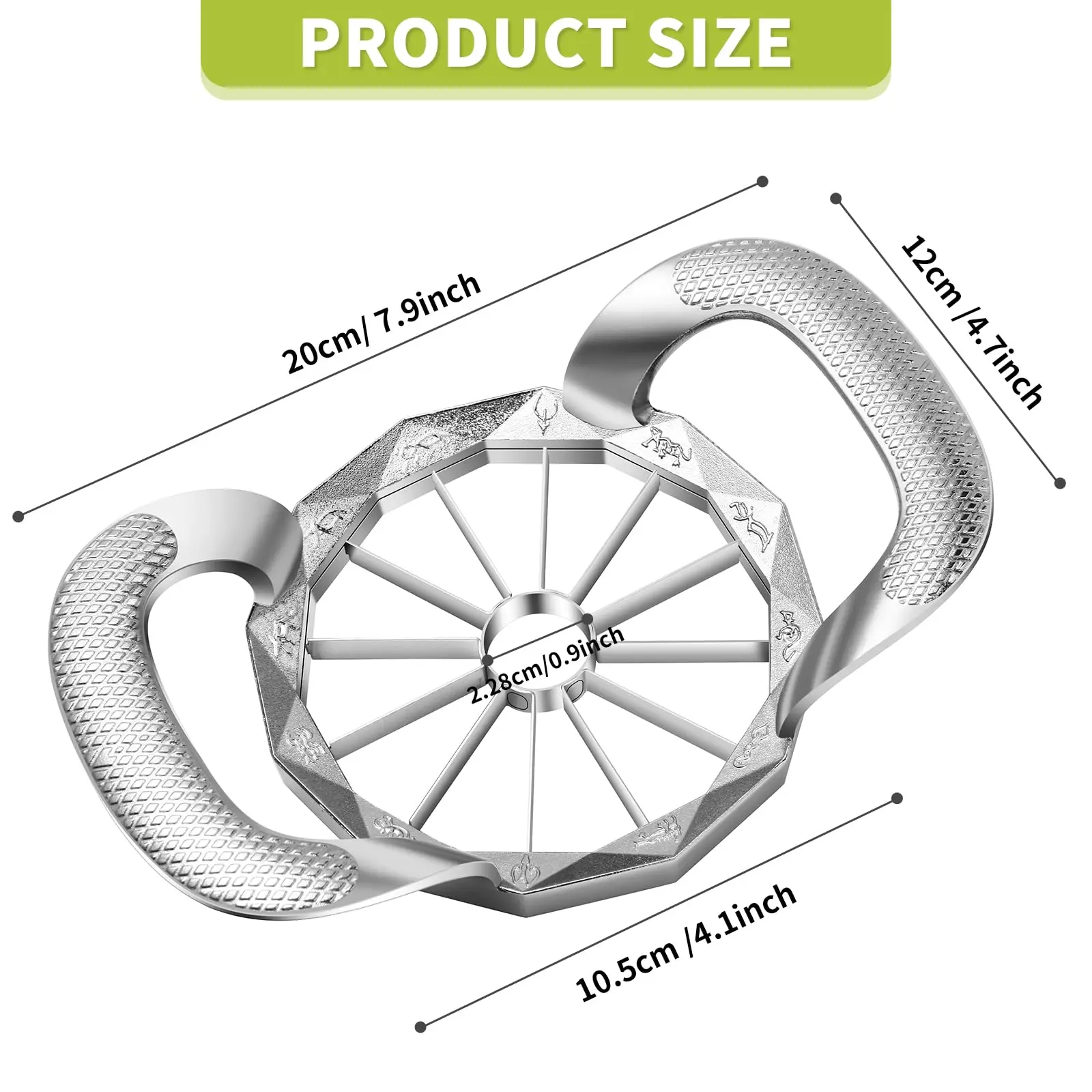 Blade Stainless Steel Apple Slicer & Ultra Sharp Fruit Cutter