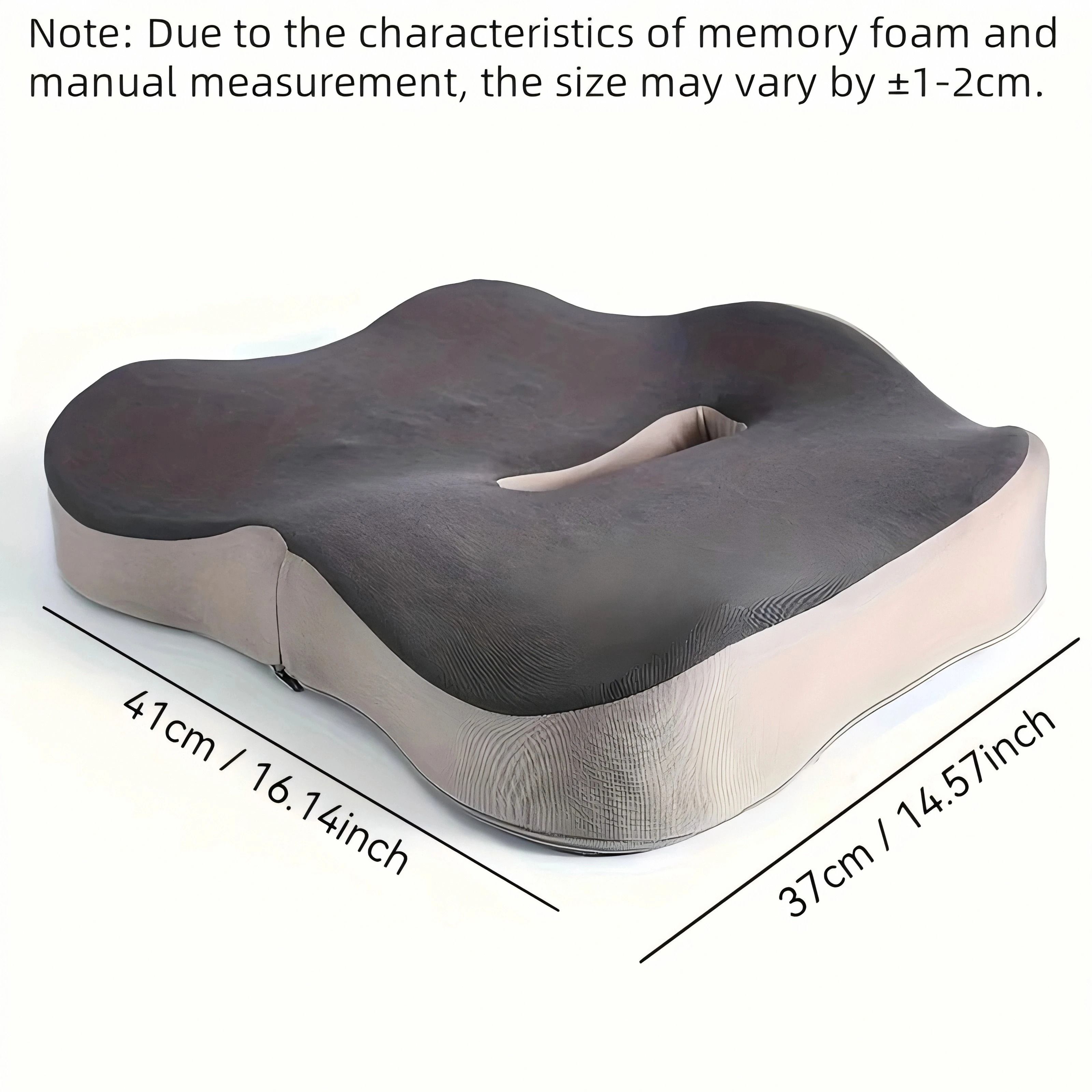 Orthopedic Memory Foam Seat Cushion for Tailbone and Back Pain Relief