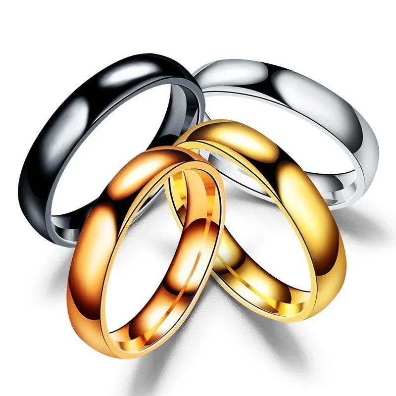 Classic Polished Titanium Ring – Hypoallergenic Minimalist Wedding Band for Men & Women