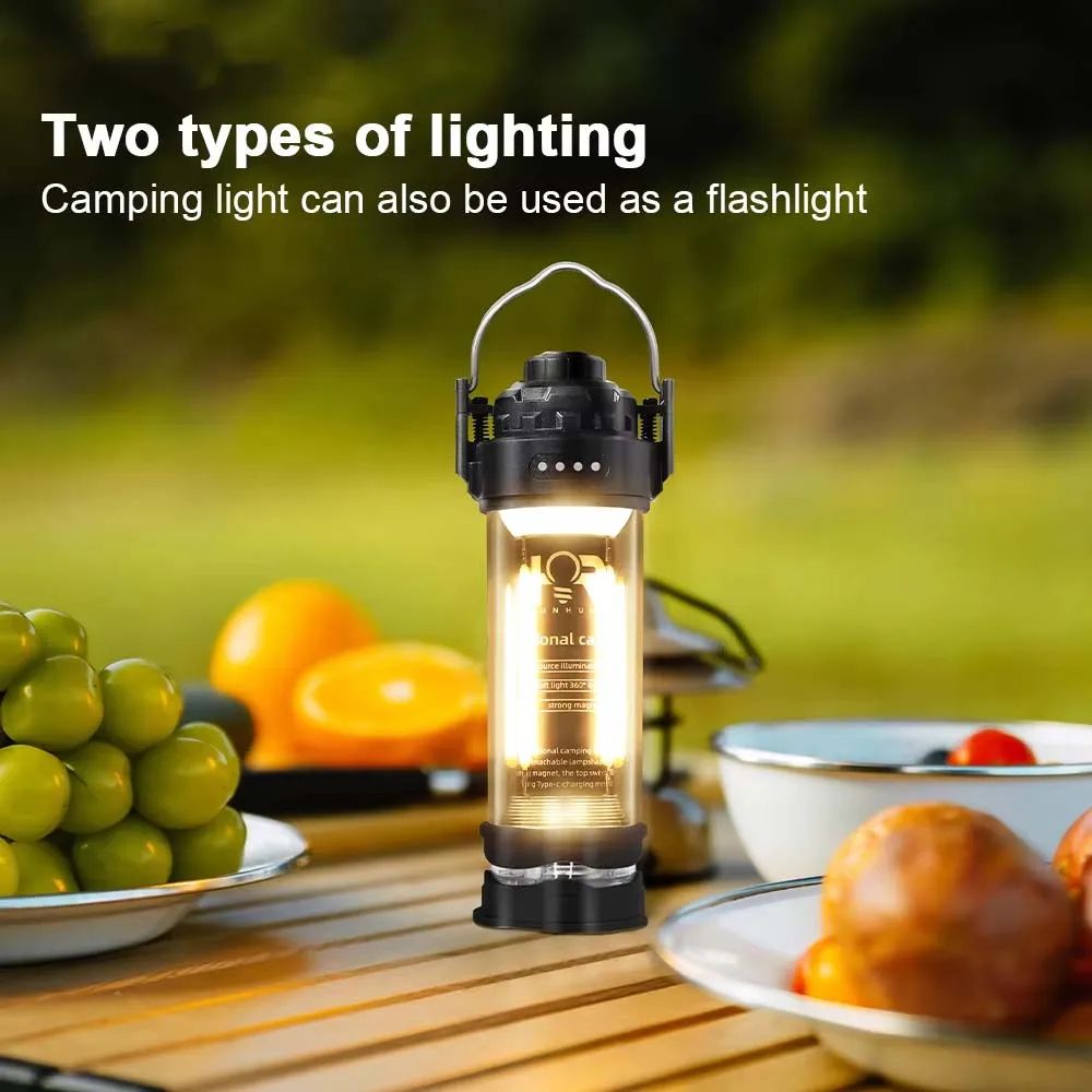 DOTWISE Retro LED Camping Lantern with 3000mAh Rechargeable Battery