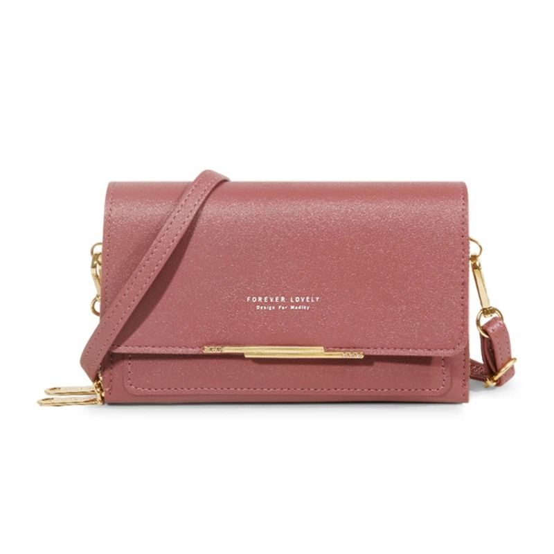 Womens Large Capacity Wallet Shoulder Bag with Phone Holder