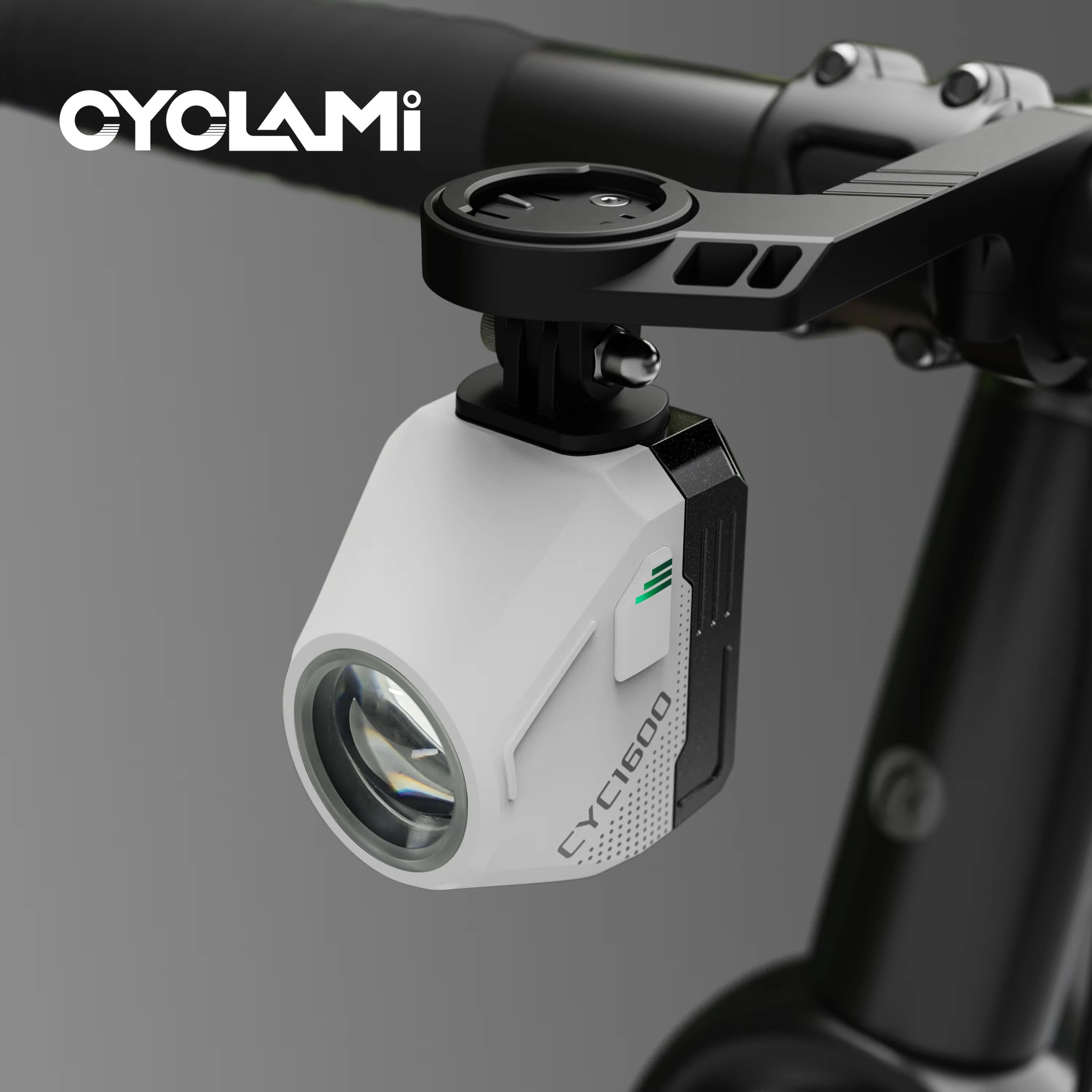 CYCLAMI Ultra Bright Bike Headlight – 1600 Lumen Wireless Remote Front Lamp for MTB & Road Cycling