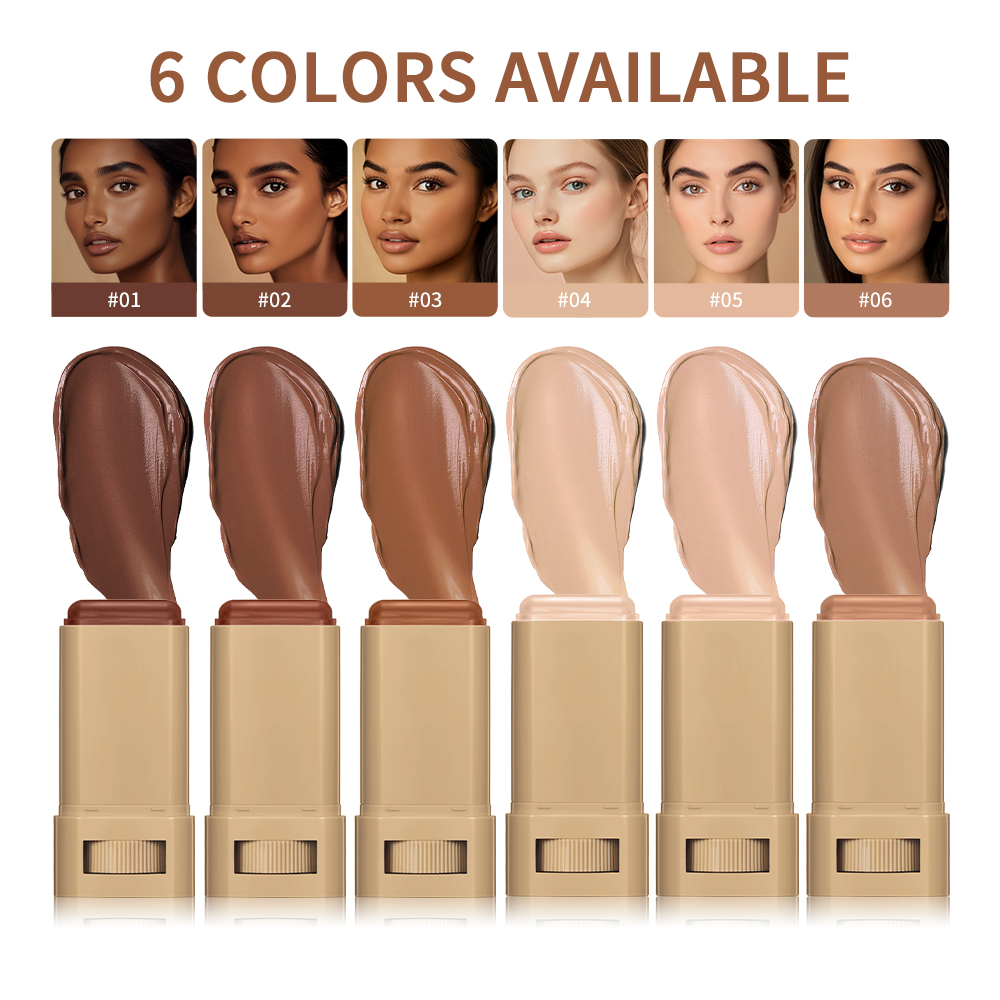 Smooth Plumper, Colors Balm Serum Boosted, Foundation Stick, High Coverage, Travel Bronze Makeup