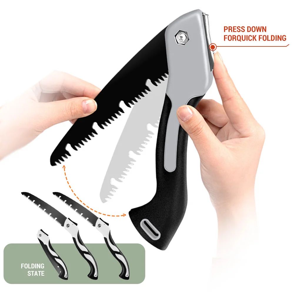 AIRAJ Folding Hand Saw – Multifunction Wood Cutting Pruning Saw with Sharp Blade & Anti-Rust Coating