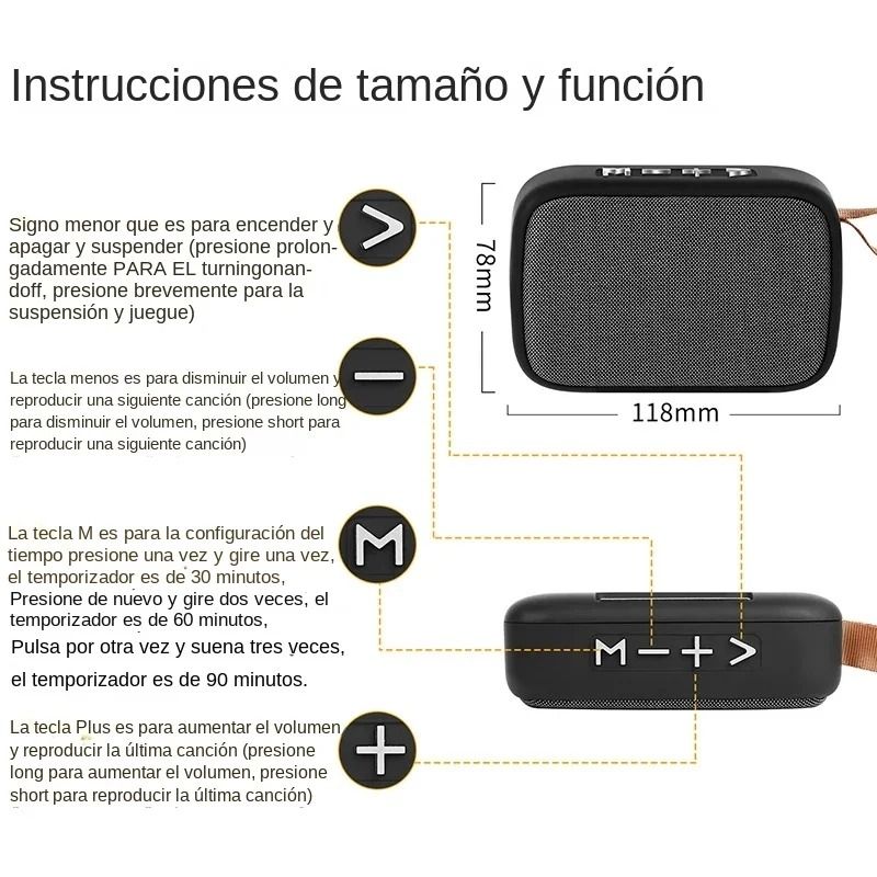Mini Bluetooth Speaker Subwoofer Portable Wireless Soundbar with HIFI Audio for Outdoor and Indoor Sports