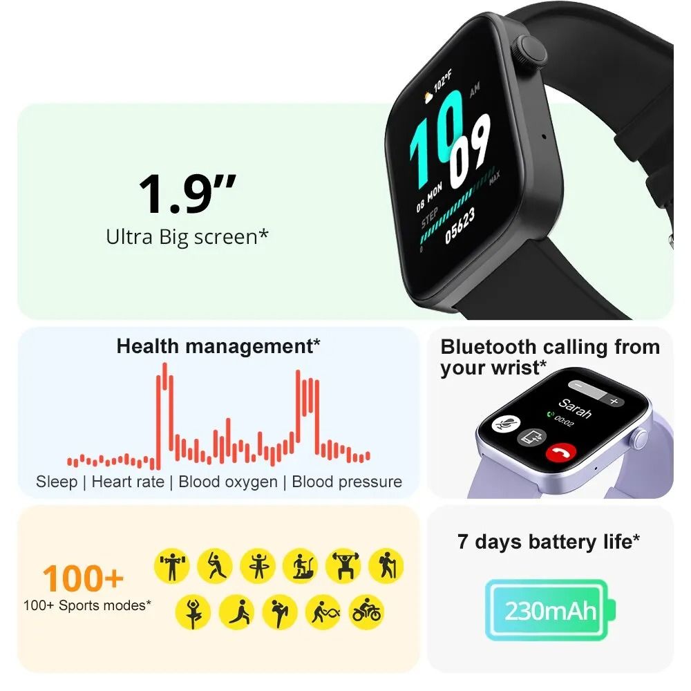 1.9-inch HD Voice Calling Smartwatch