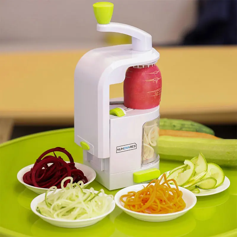 Vegetable Spiralizer with Suction Cup Zucchini Noodle Maker & Veggie Cutter