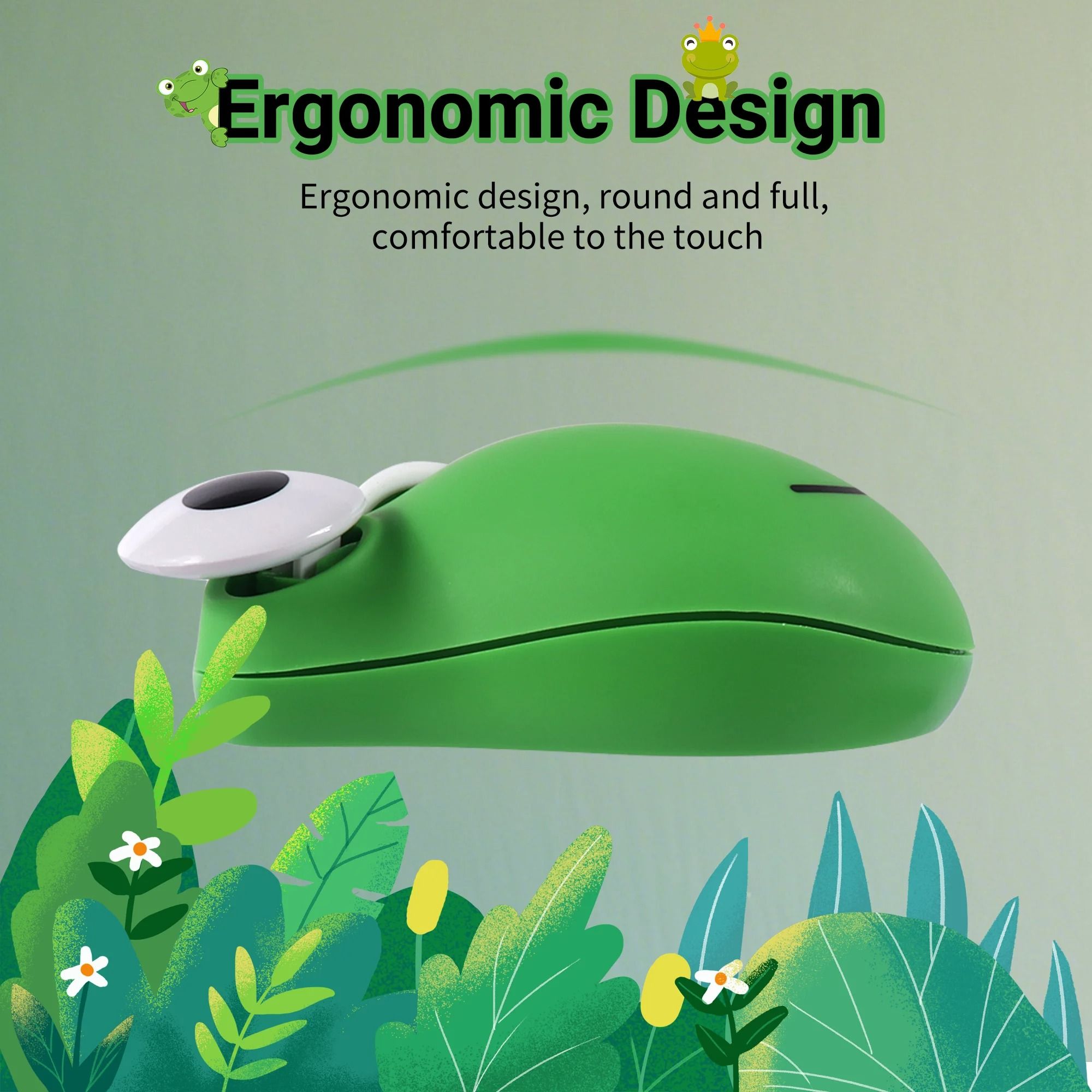 Creative Dual-Mode Frog Silent Wireless Mouse