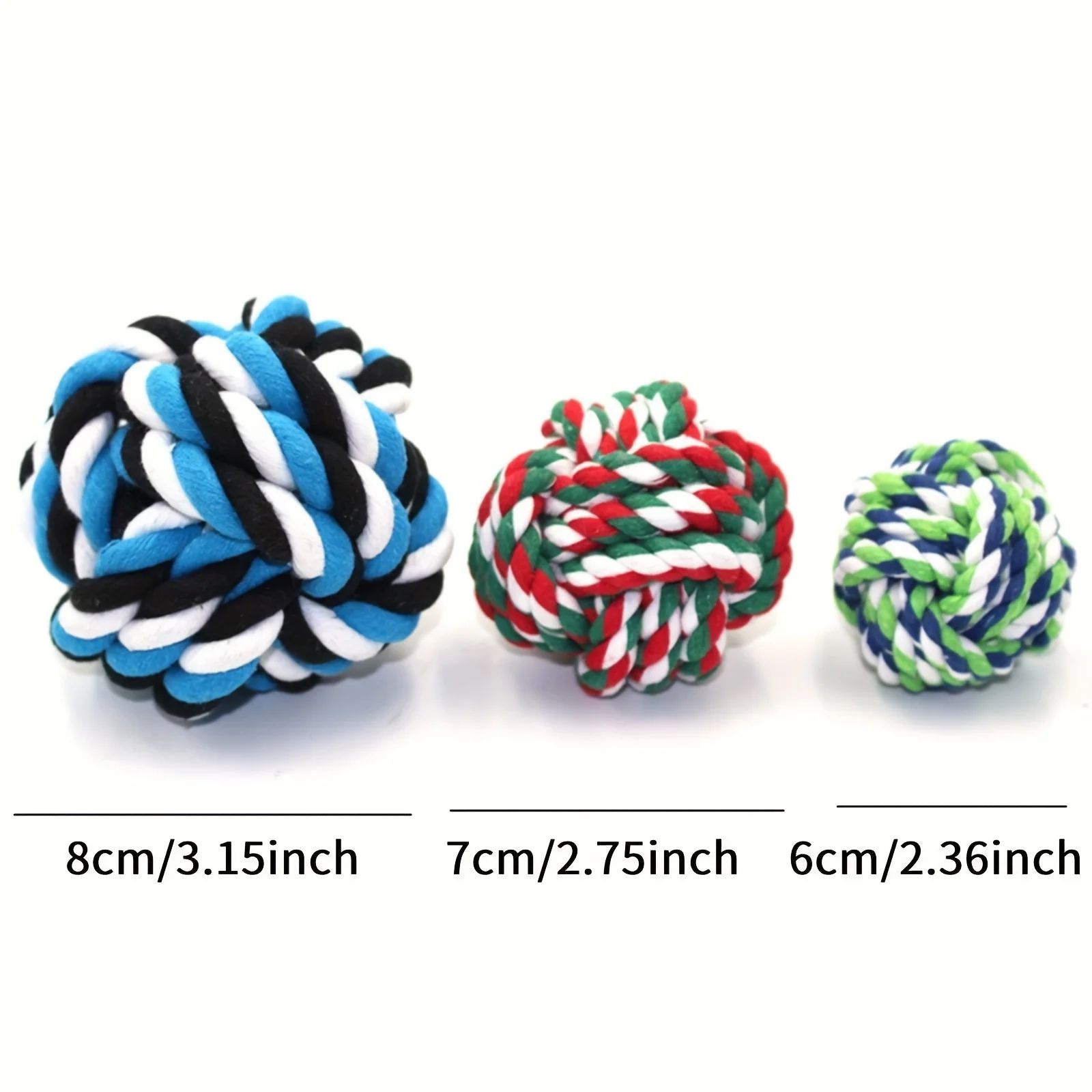 Colorful Rope Ball Chew Dog Toy