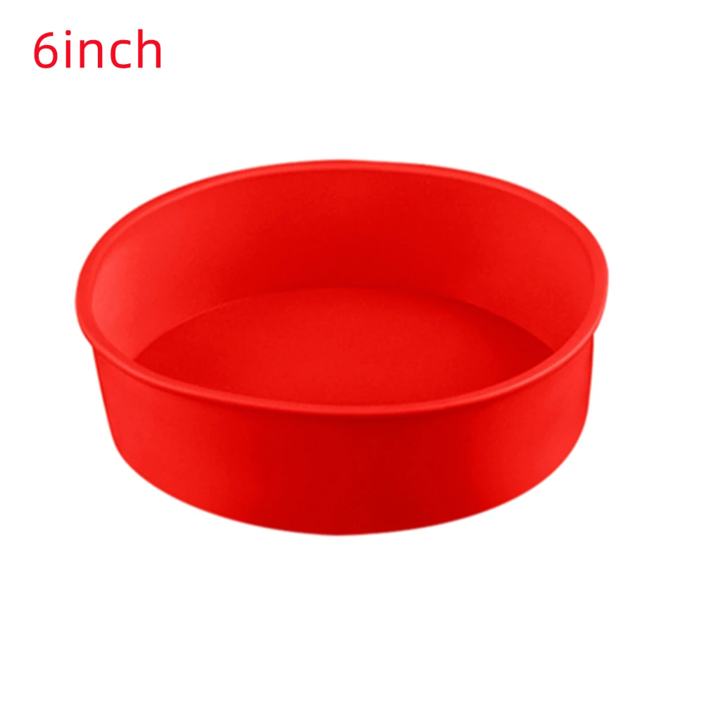 Round Silicone Cake Mold Tray, Nonstick Baking Pans, Reusable Kitchen Bakeware