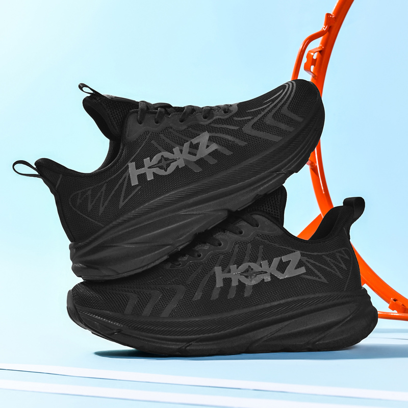Breathable Mesh Men's Running Shoes with Cushioned Sole and Non-Slip Design