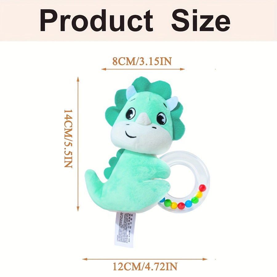 Cute Stuffed Animal Toys with Sound, Youngsters Soft Rattles Shaker, Youngsters Developmental Hand Grip Toys