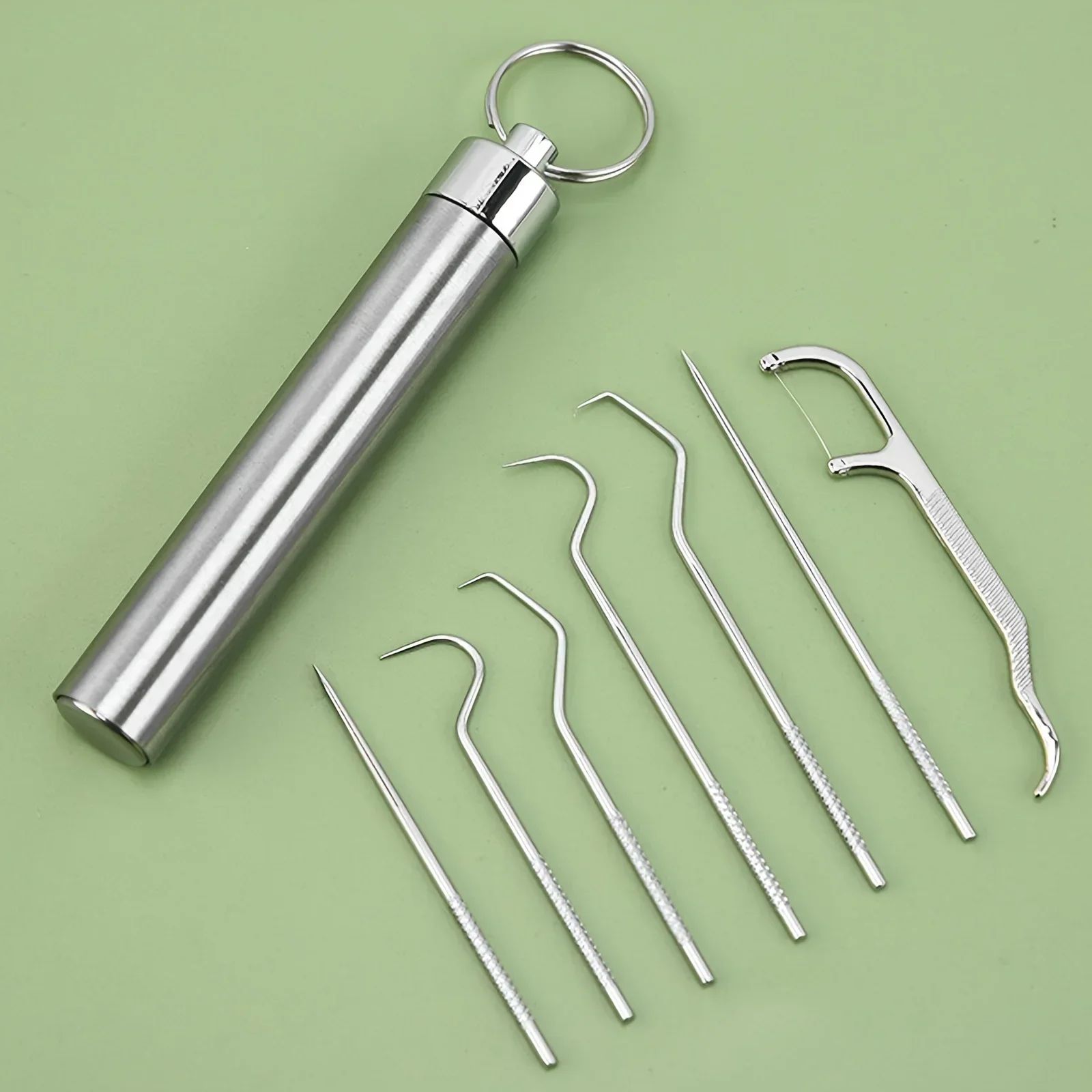 Stainless Steel Reusable Toothpick Set