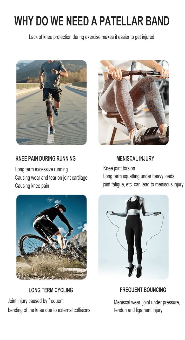 FlexRelief Patella Knee Brace with Gel Pad for Targeted Support