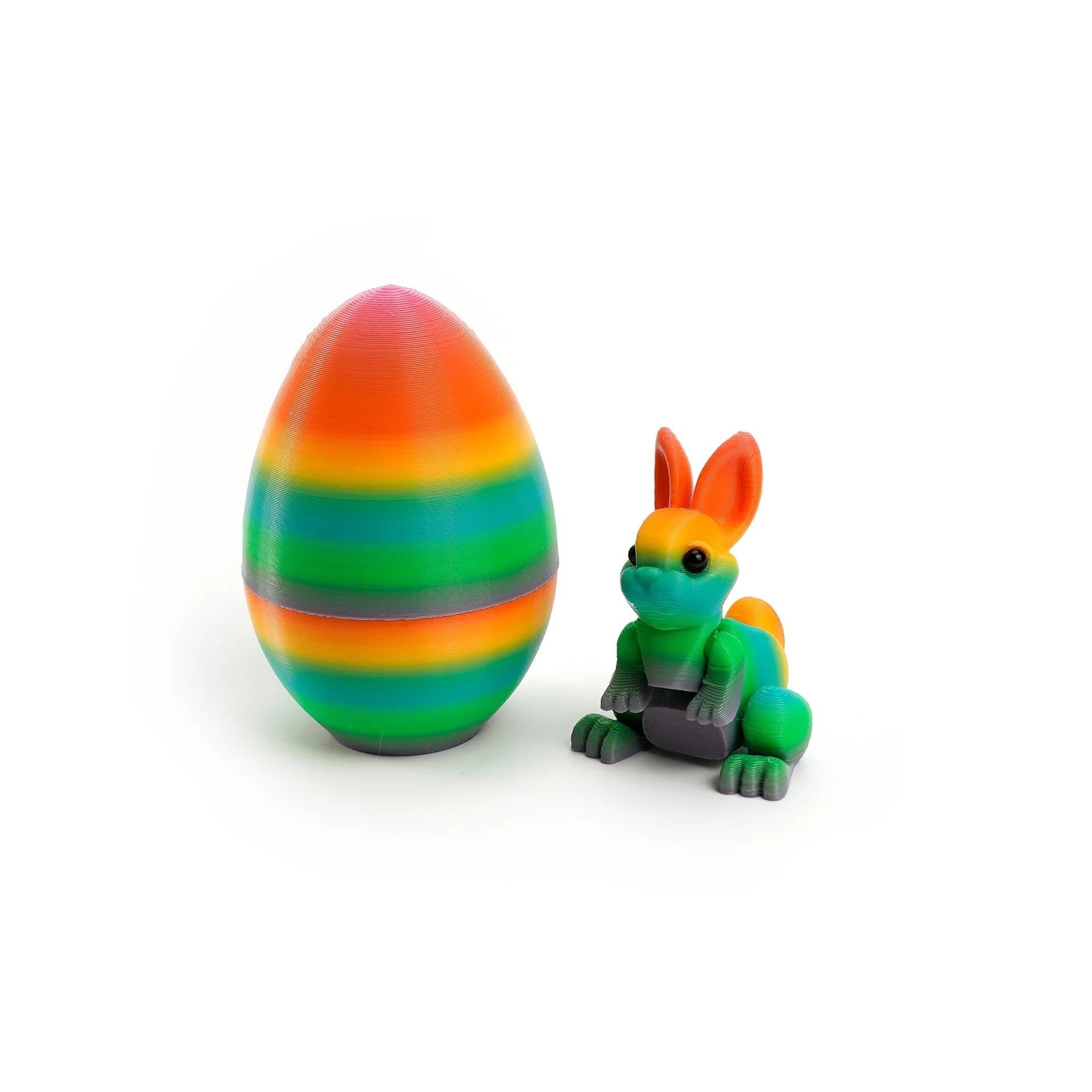 Architectural 3D-Printed Easter Rabbit Figurine