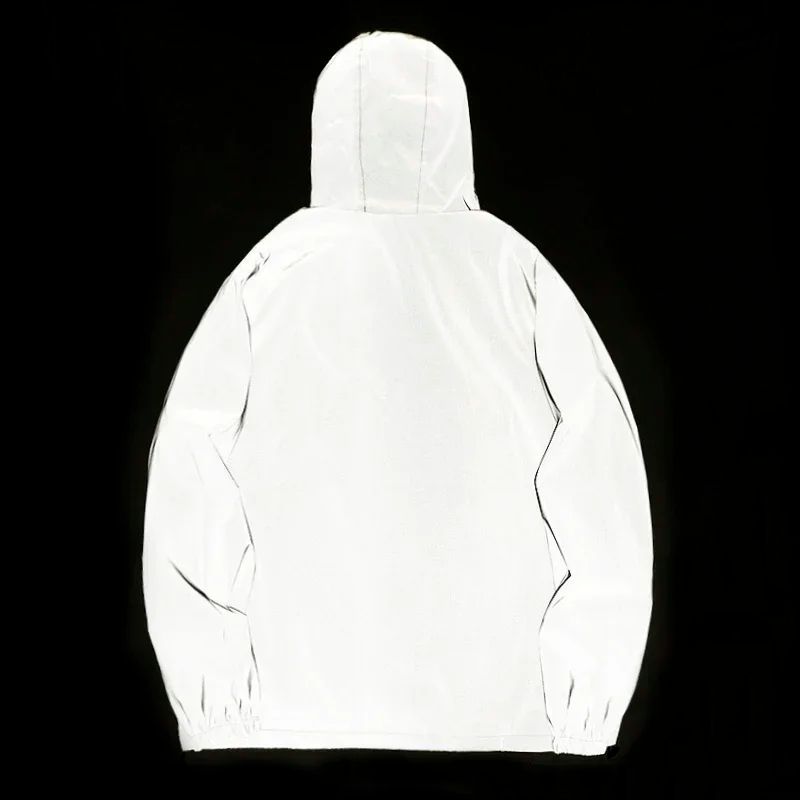 Unisex Reflective Luminous Jacket Night Glow Streetwear Coat