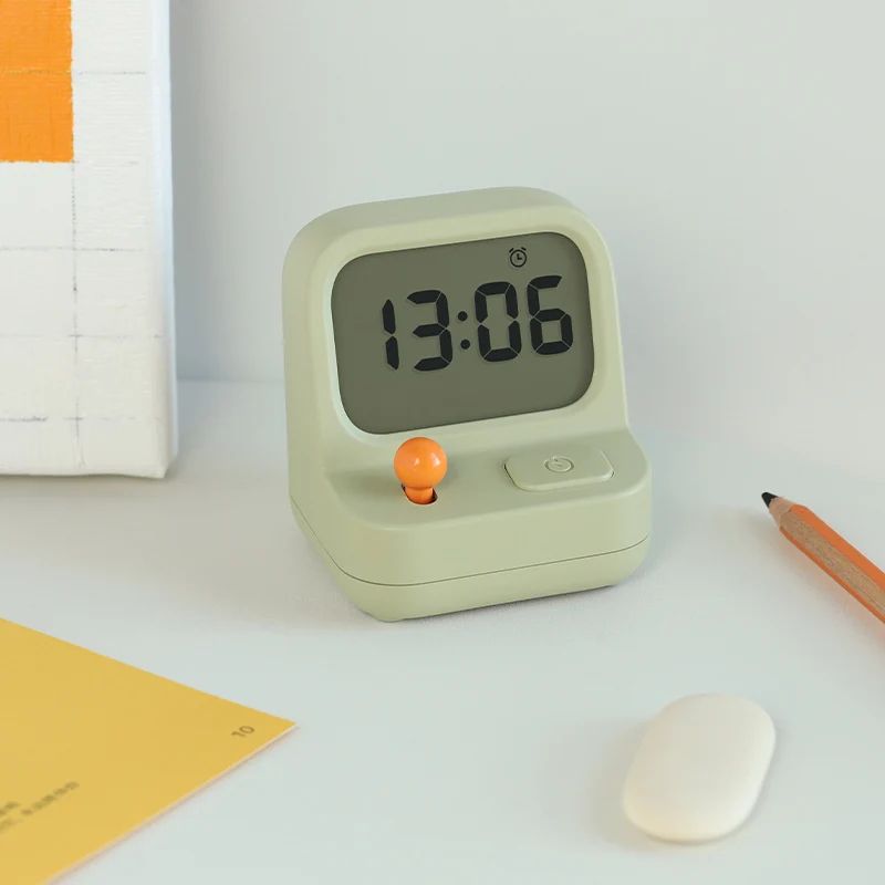 Smart Mini Desktop Alarm Clock – Creative Nostalgic Timer & Snooze Clock