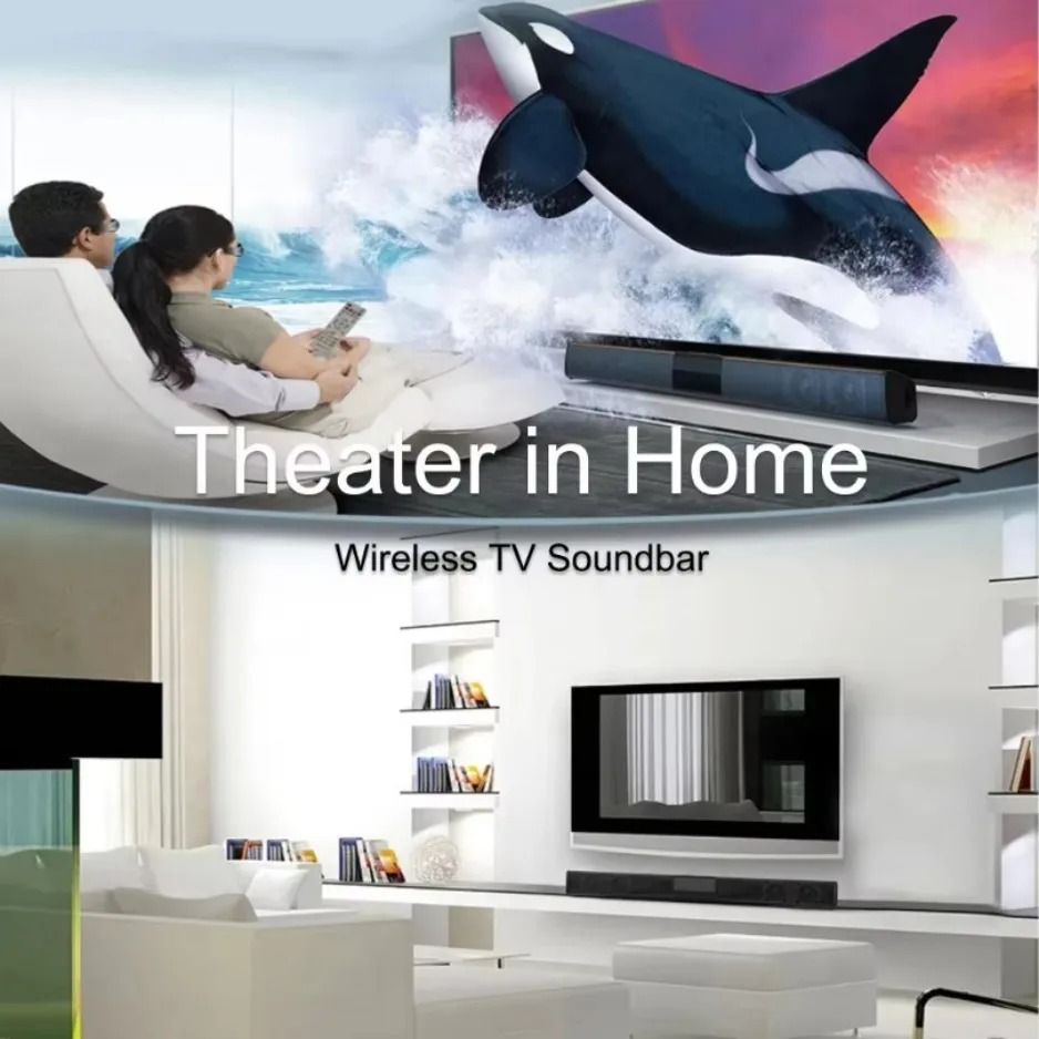 Ultra-Slim Bluetooth 5.3 Home Theater Soundbar