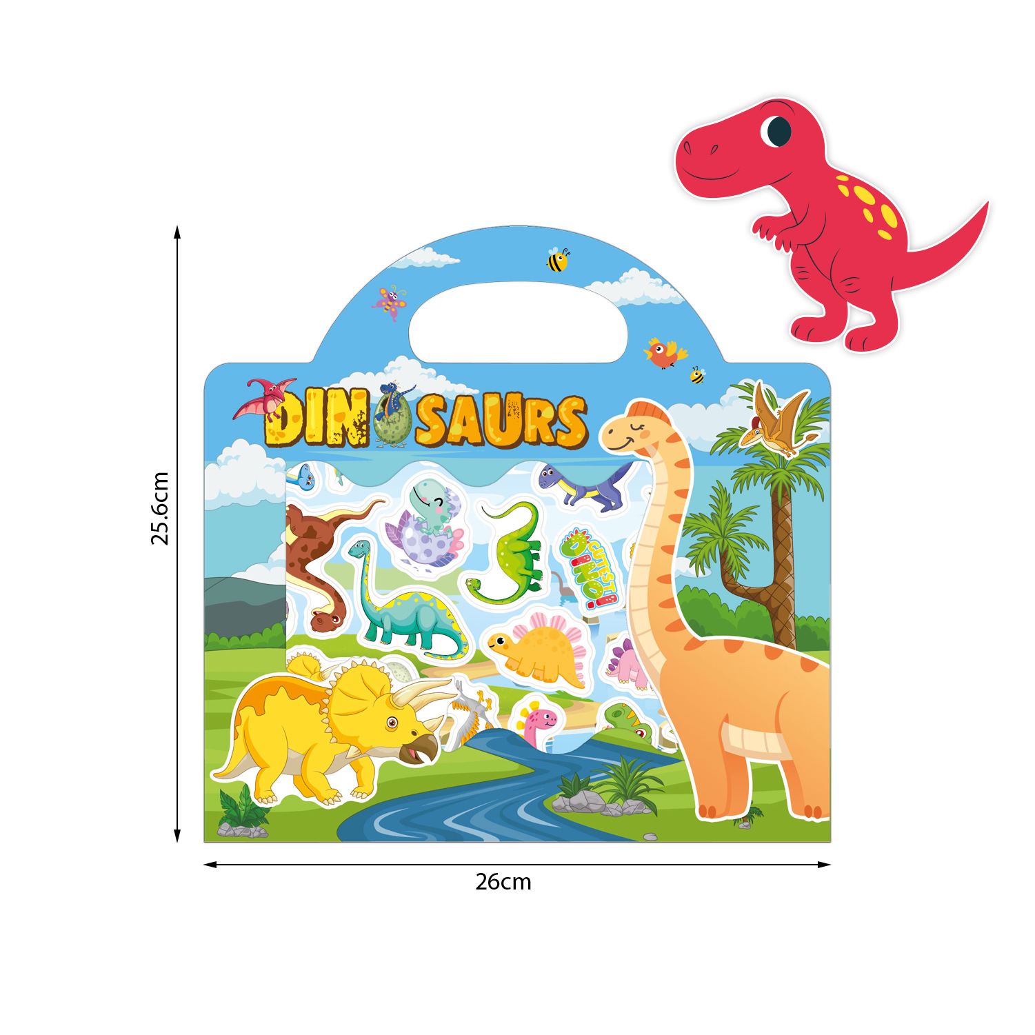 Kids DIY Puzzle Sticker Book, Reusable Scene Cute Cartoon Animal Stickers, Learning Cognition Toys, Back to School Gift