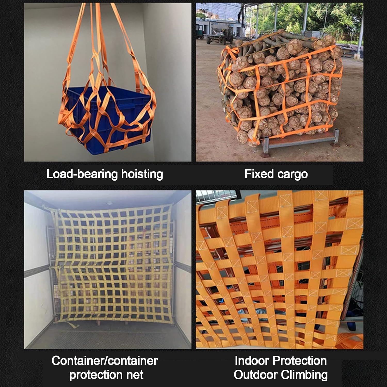 Heavy Duty Cargo Lifting Net Tear Resistant Hoisting & Safety Net