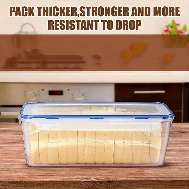 0.42 gal Airtight Food Storage Container – Flip Top Reusable Kitchen Organizer for Bread & Snacks