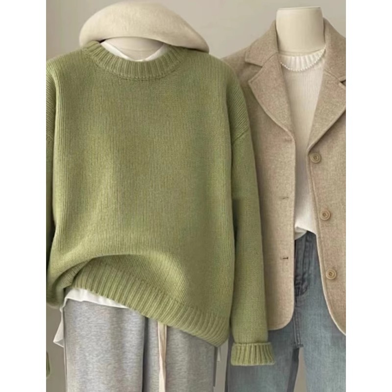 Women's 100% Cashmere Crewneck Sweater Soft Lightweight Luxury Knit