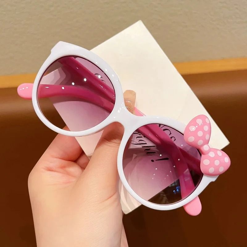 Oversized Bow Decor Kids Sunglasses Fun Party Travel Sun Glasses for Teens and Children