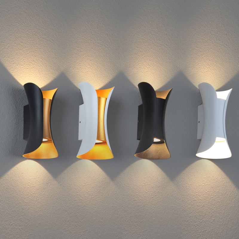 Outdoor Waterproof LED Wall Lamps, Aluminum Porch Courtyard Lights, IP65 Up and Down Lighting, Wall Lights