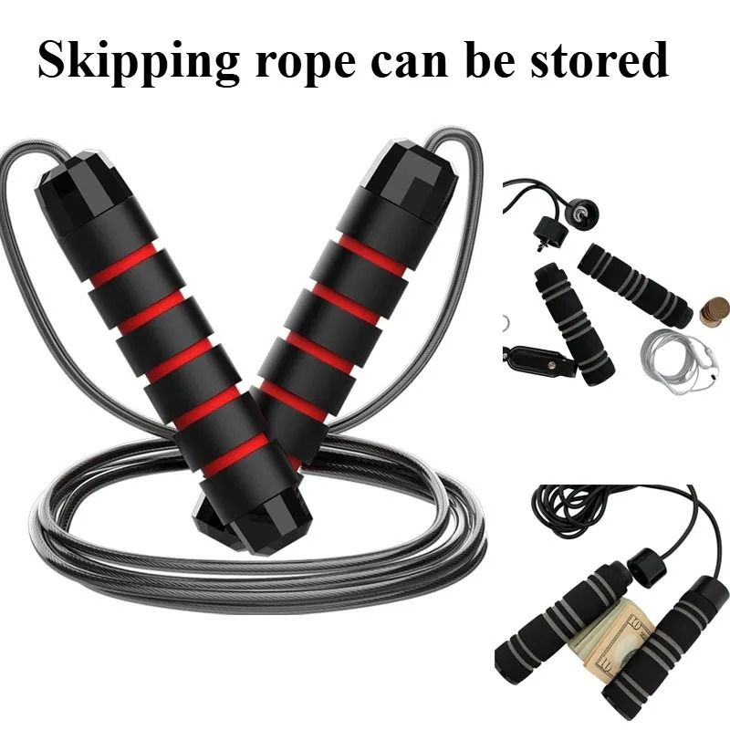 Jump Rope Steel Wire Skipping Exercise Adjustable Fitness Training Rope