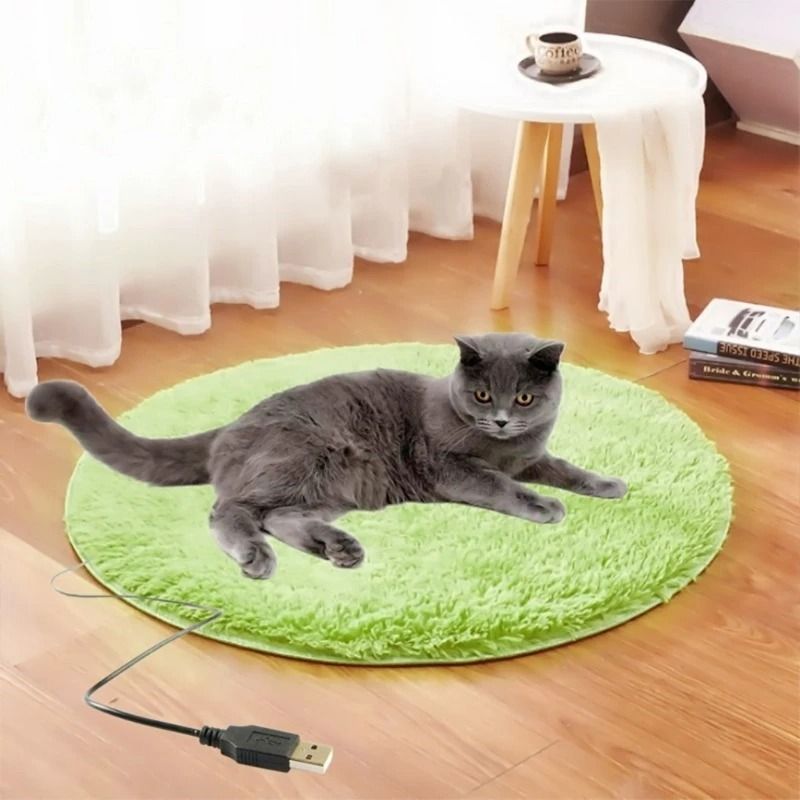 USB Heated Pet Blanket Plush Pad for Cats and Dogs