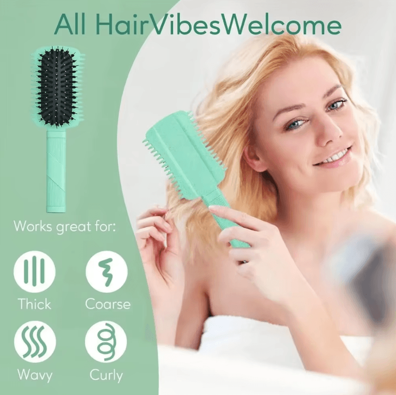 Womens Curls Style Comb and Curl Defining Hair Brush – Bounce Brush for Volume and Shaping Curly Hair