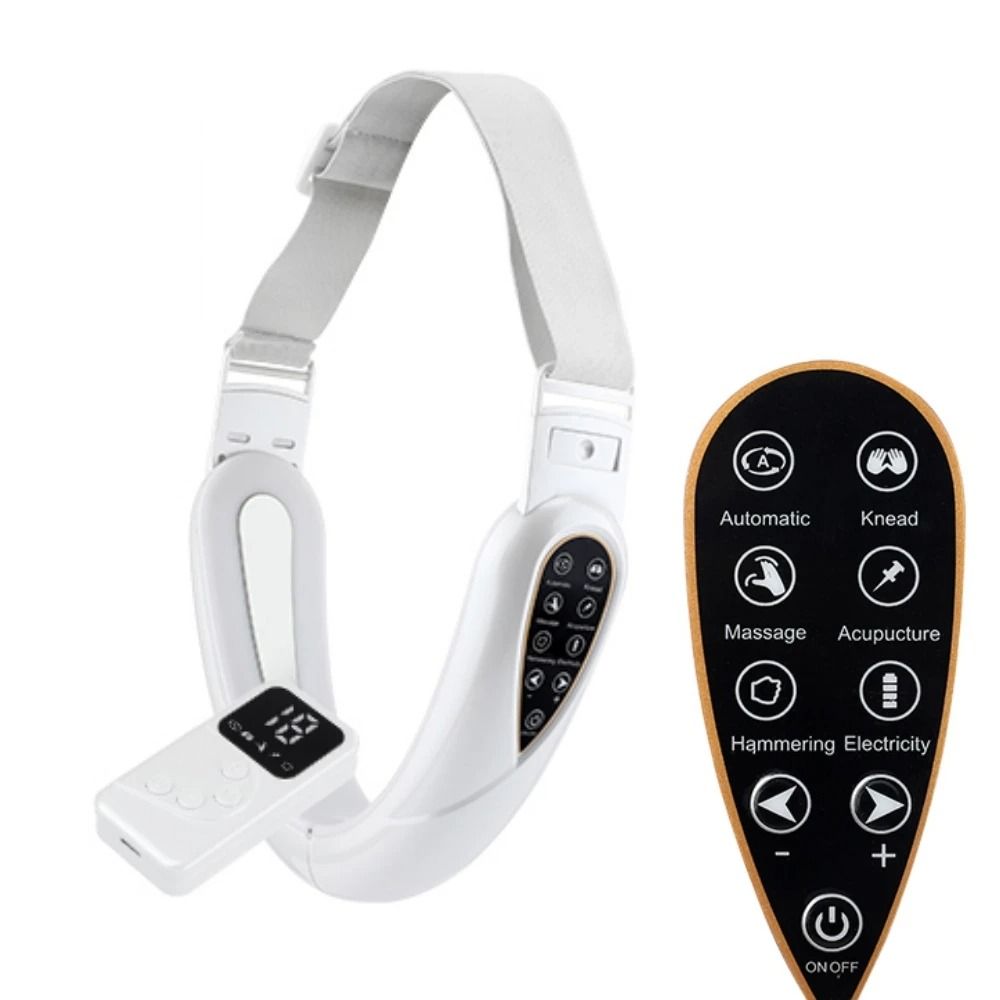 Face Lifting Device Red Light Skin Rejuvenation V Face Massager Double Chin Lift Up Remote Control