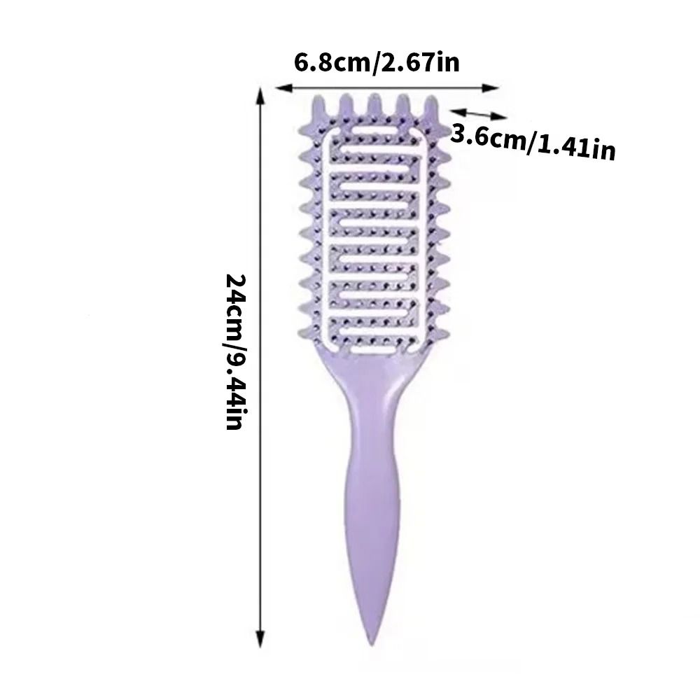 Curl Define Styling Brush – Hollow-Out Detangling Comb for Wet & Curly Hair