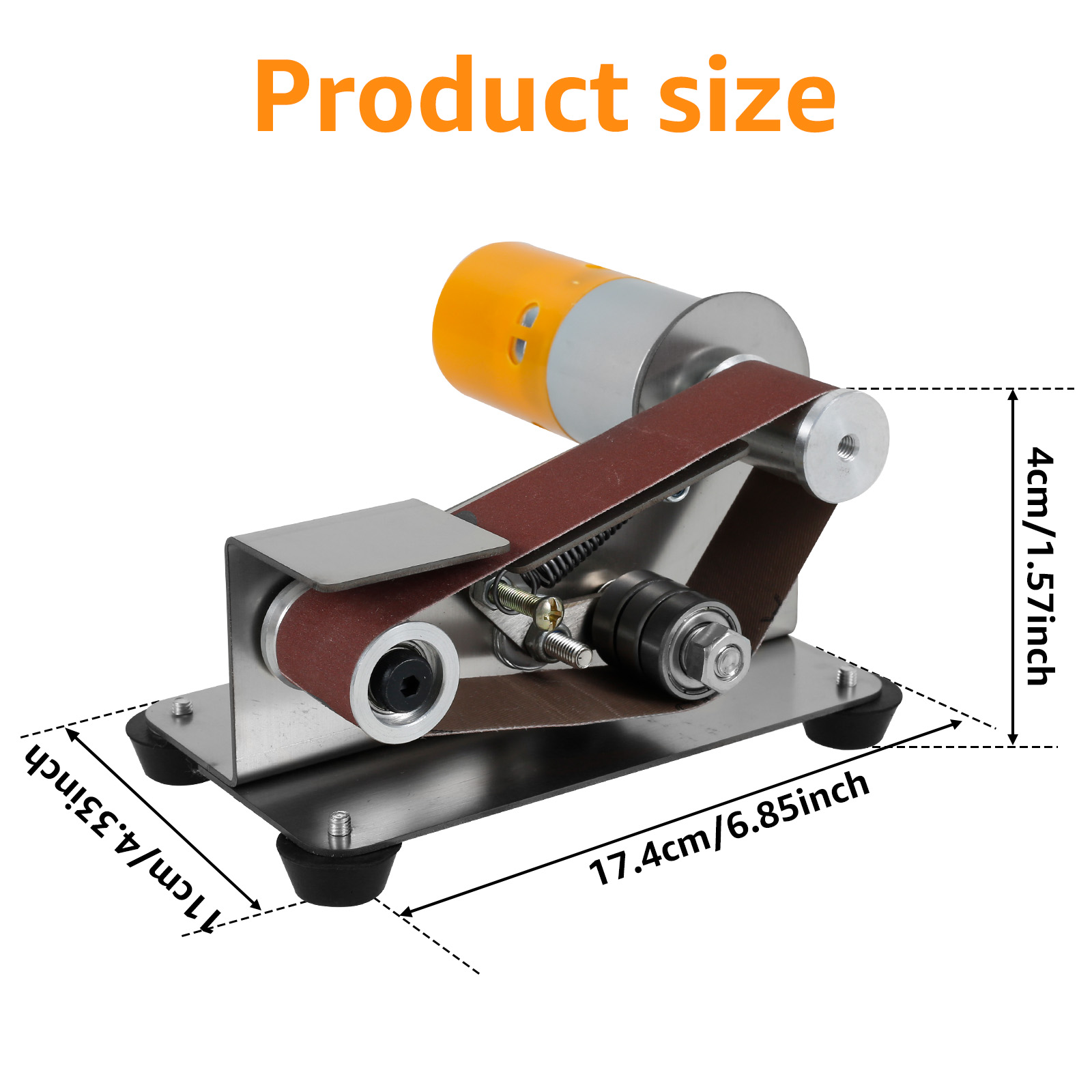 Electric Belt Sander, DIY Polishing Grinding Machine, Cutter Edges Sharpener, US Plug Multi-function Power Tool