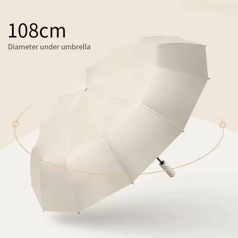 24-Bone Automatic Umbrella – Durable, Windproof & UV-Protective Compact Canopy