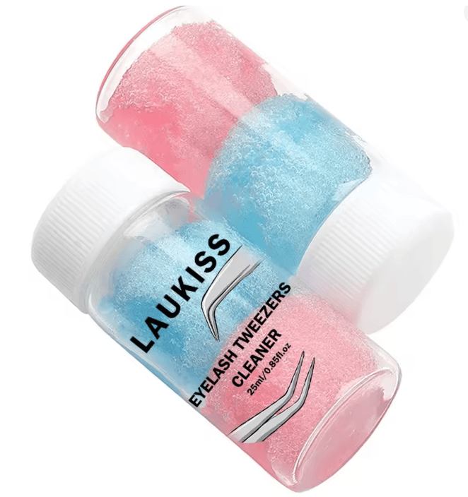 PureLash Tool Cleaner 25 ml – Tweezers Glue Remover Liquid with Sponge Ball