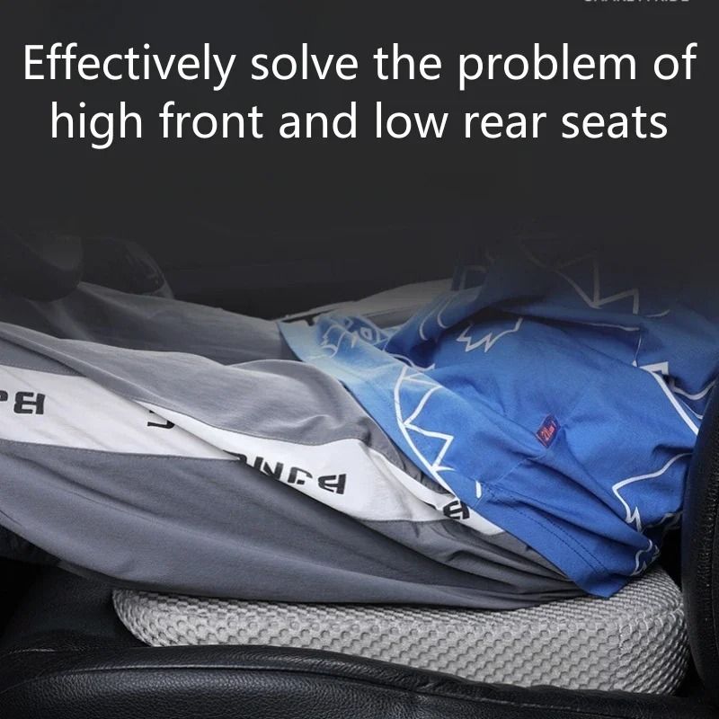 Car Seat Heightening Cushion with Beveled Design