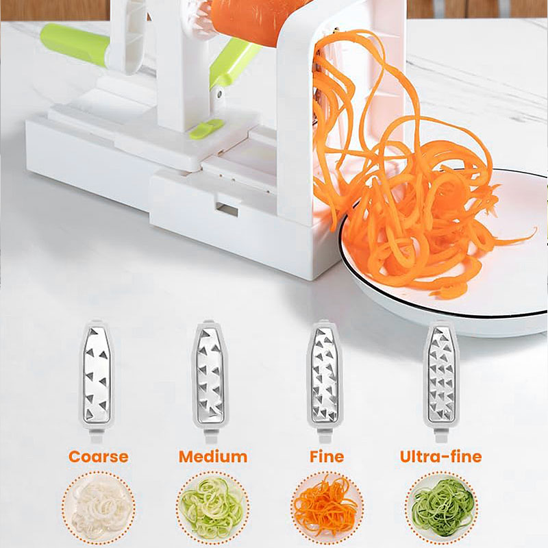 Best Veggie Spiral Slicer Blades Zucchini Noodle Maker Curly Fry Chopper Cutter Pasta Spaghetti Maker