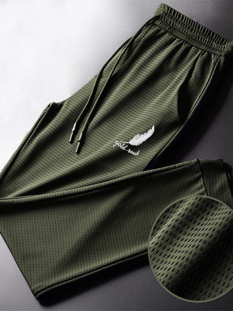 Men's Quick-Dry Hiking Pants Lightweight Breathable Athletic Jogging Trousers