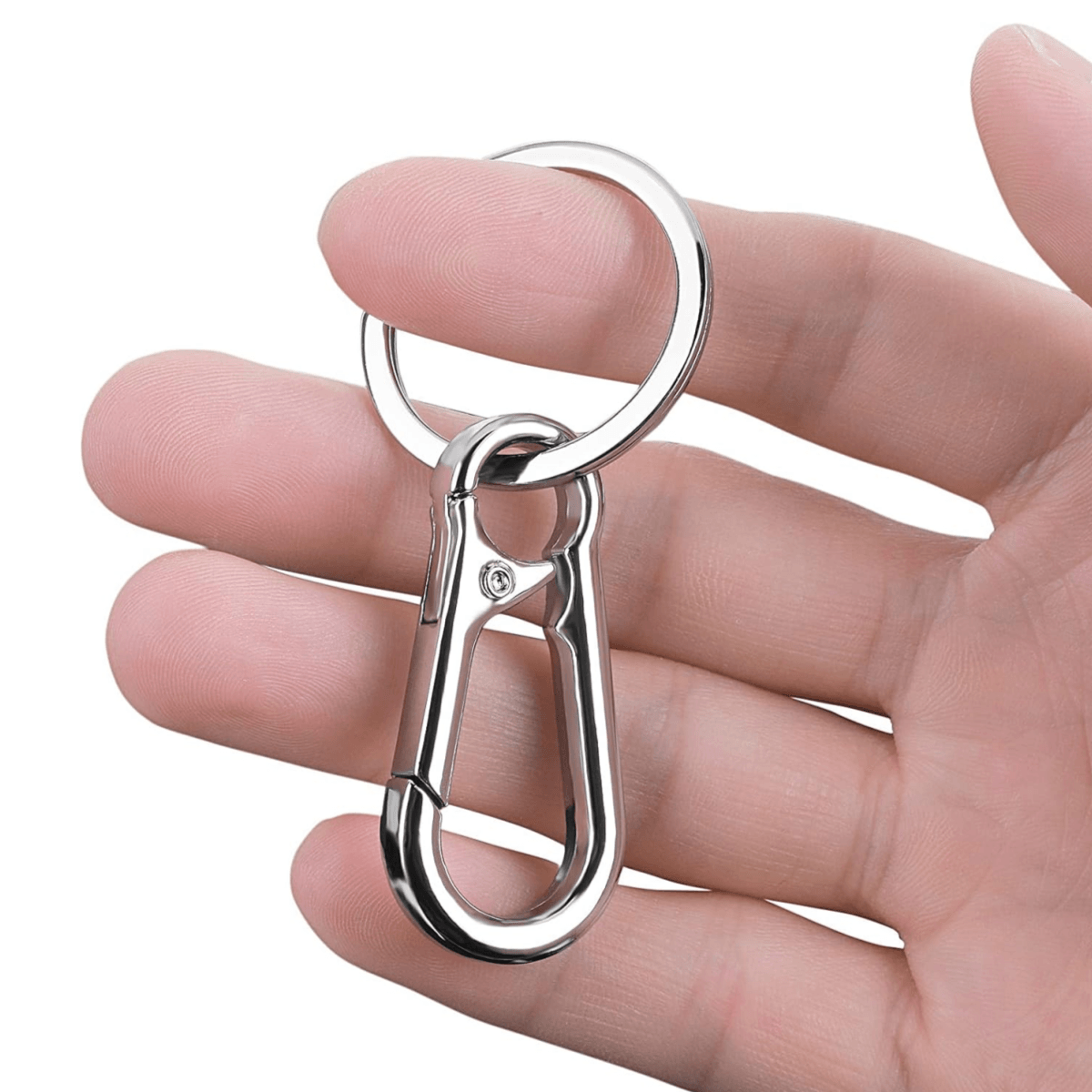 Carabiner Keychain Clip Durable Metal Hook Key Ring Holder for Car Keys & Organizers