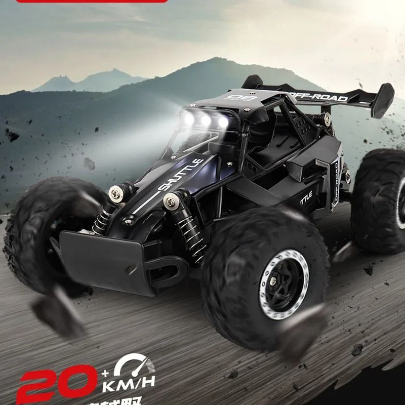 High-Speed 1 16 RC Off-Road Car 20KM/H with LED Lights and 2.4G Remote Control