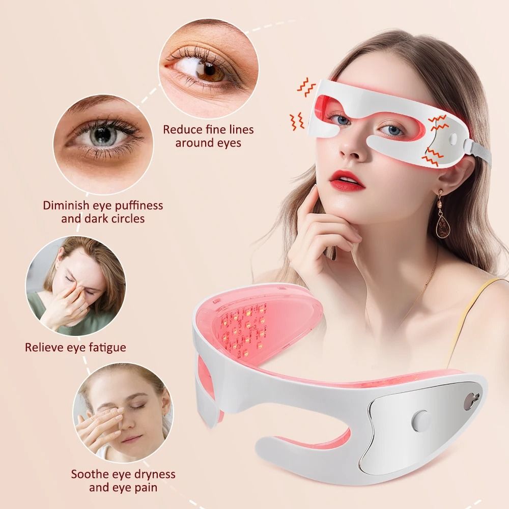 Vibration Eye Massager with LED Light Therapy